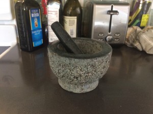 Granite Mortar and Pestle by Hicoup - Natural Unpolished, Non Porous