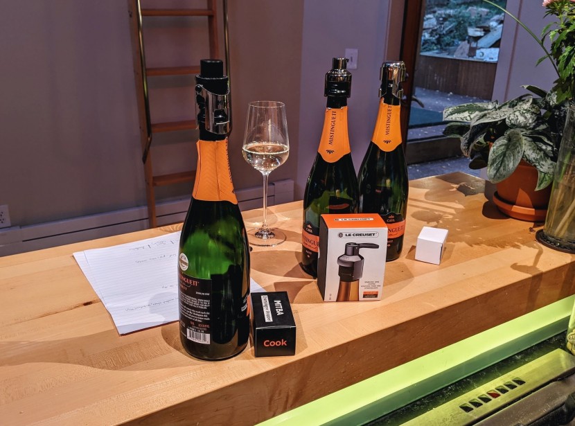 wine stopper - le creuset (center) comes packaged the best for gifting to your...