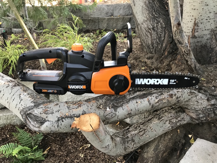 battery chainsaw - the worx wg322 was once of the slowest in our controlled tests but...