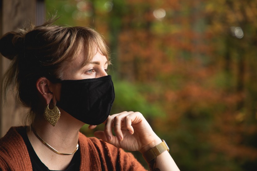 face mask - sleek black matches everything.