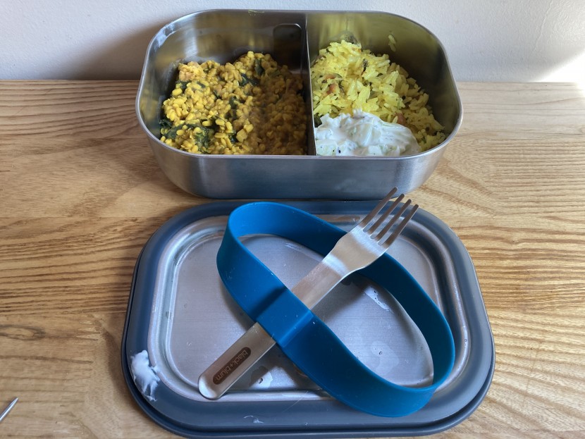 lunch box - the black+blum lunch box comes with an adjustable divider and a...