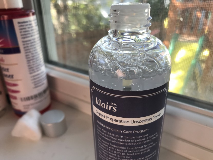 facial toner - klairs (a k-beauty brand) has a thick, almost soapy texture, but...
