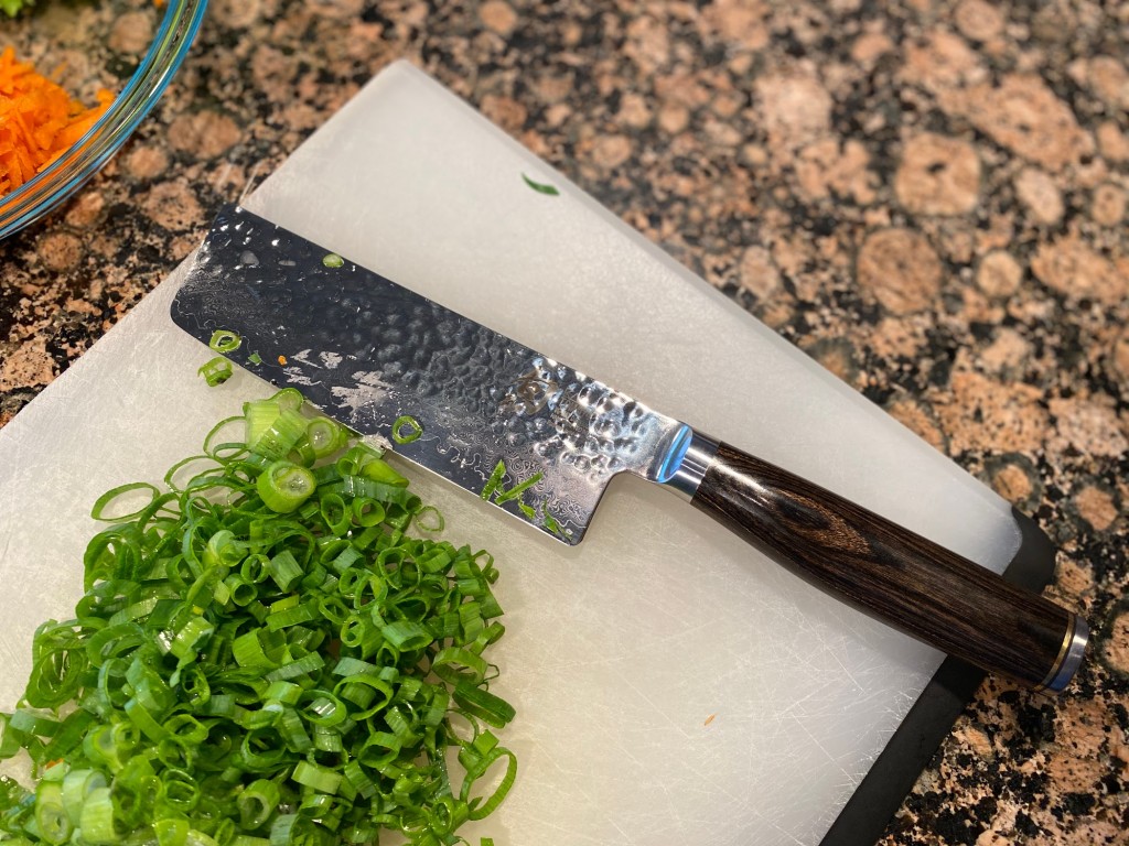 MITSUMOTO SAKARI 7 inch Japanese Nakiri Chef Knife, High Carbon