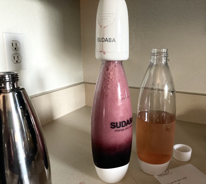 soda maker - testing the versatility of soda makers by carbonating wine.
