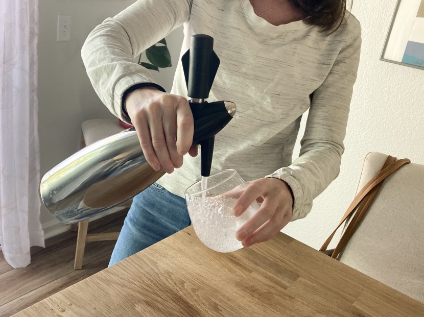 soda maker - the isi soda siphon in action!