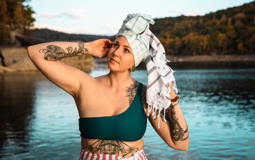 with 6 towels in this set, you can use one for your hair and one for...