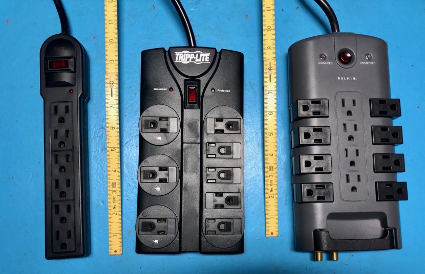 surge protector - a direct comparison of plug spacing. while many options feature...