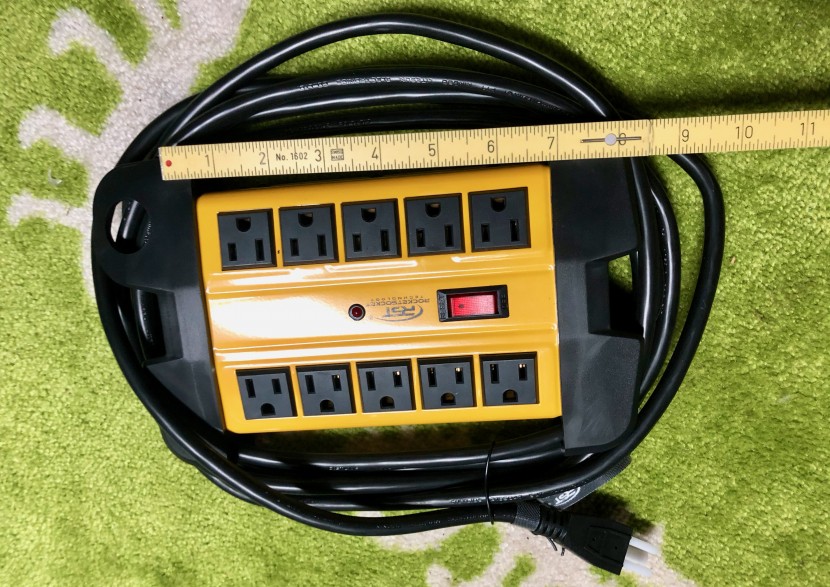 surge protector - the rst, with its ten outlets and 15-foot cord, is the biggest model...