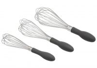amazon basics stainless steel 3-piece wire whisk set