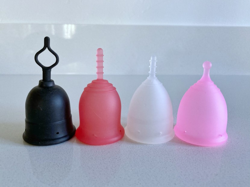 menstrual cup - some of the different styles of stems that our testers found worked...