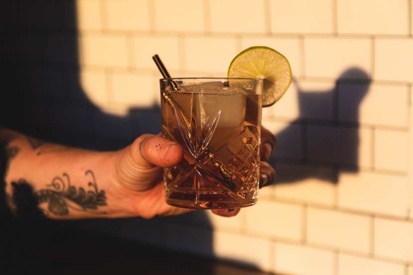 whiskey glass - big enough for a whiskey ginger, and classy enough for a neat pour.