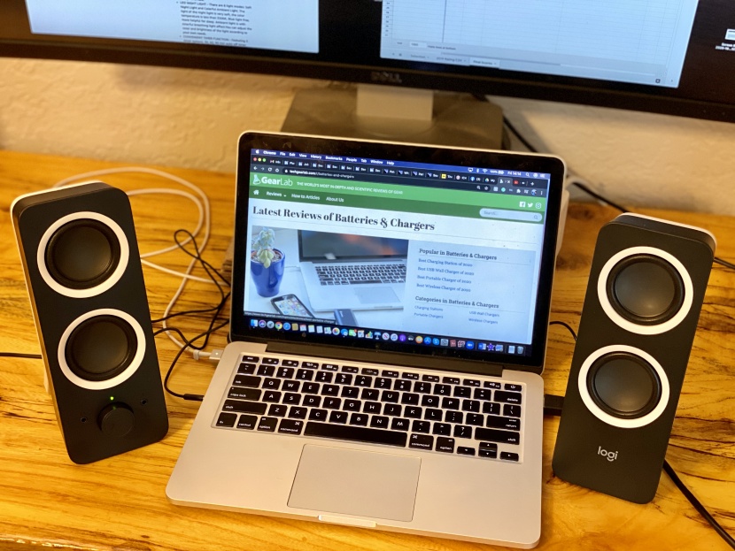 computer speaker - the logitech multimedia z200 offers decent sound.