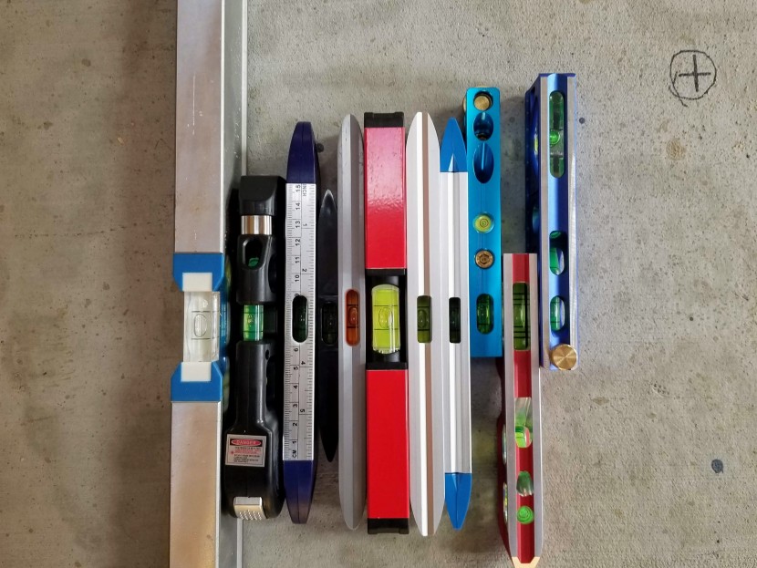 torpedo level - the top view of the windows shows that some are easier to read from...