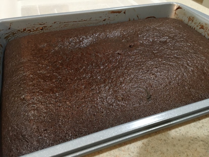 baking sheet - each cake we baked in this pan was baked evenly through with no hard...