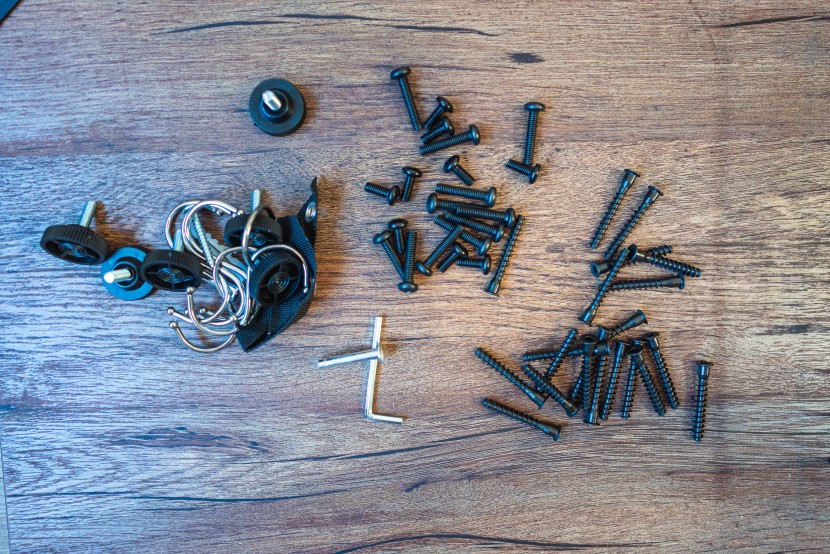 bakers rack - our testers installed over a hundred screws by hand.