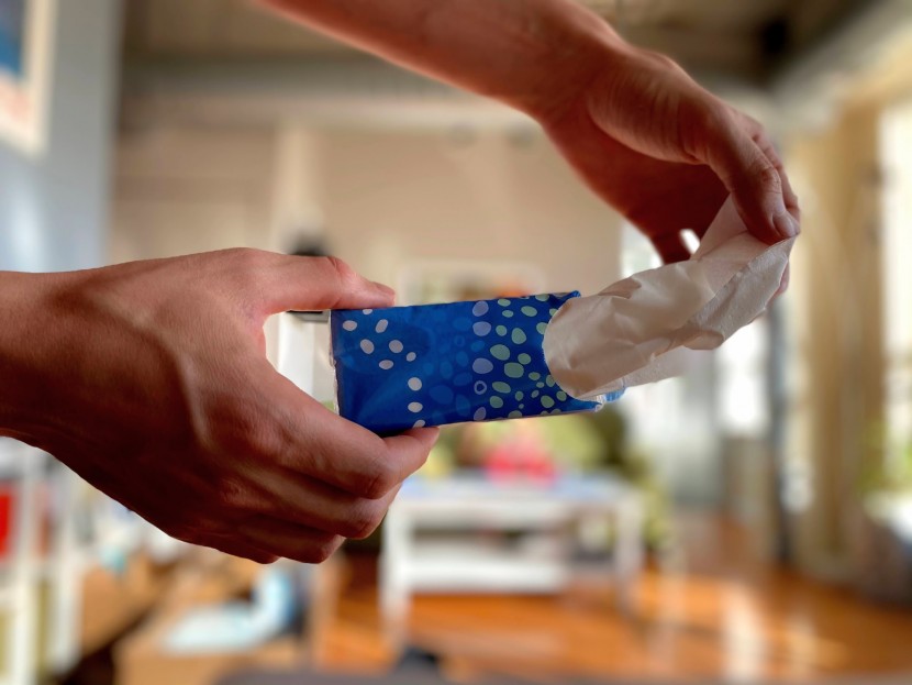 facial tissue - some products come in specialty packaging that makes them good for a...