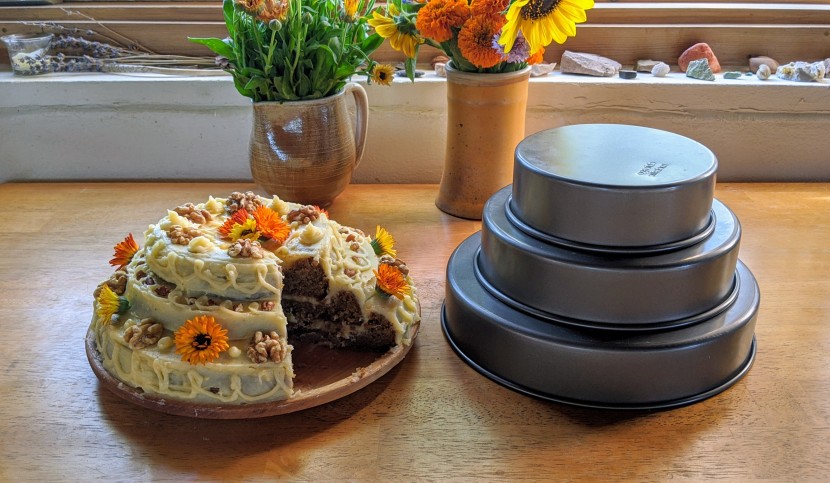 cake pan - make sure to adjust your recipe to fit the larger capacity of these...