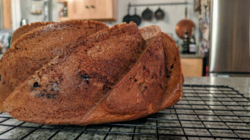the nordic ware heritage bundt pan produced beautiful, perfectly...