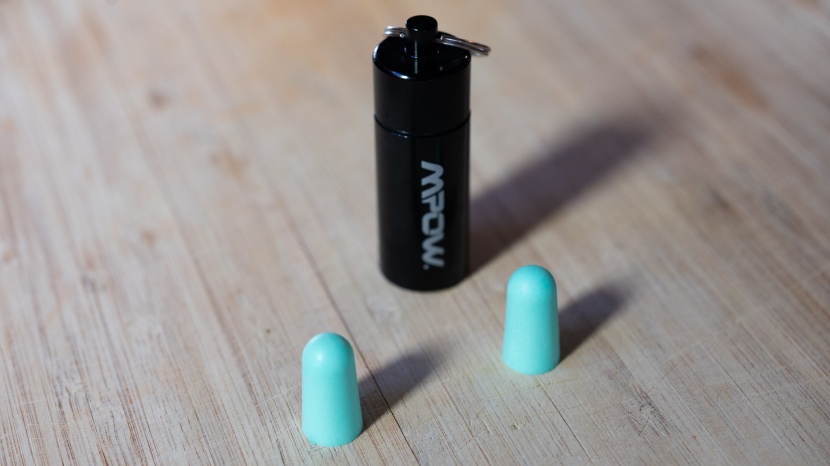 some earplugs come with carrying cases. the mpow hp133a case can...