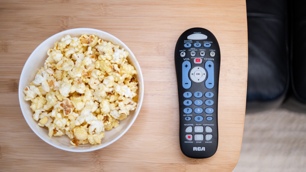 universal remote - a simple design with big buttons and an easy-to-hold shape make the...