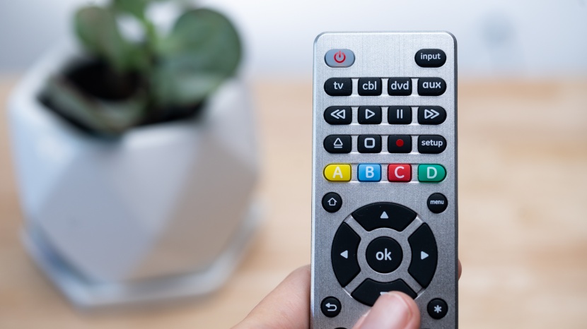 universal remote - the ge ultrapro features an intuitive button layout.