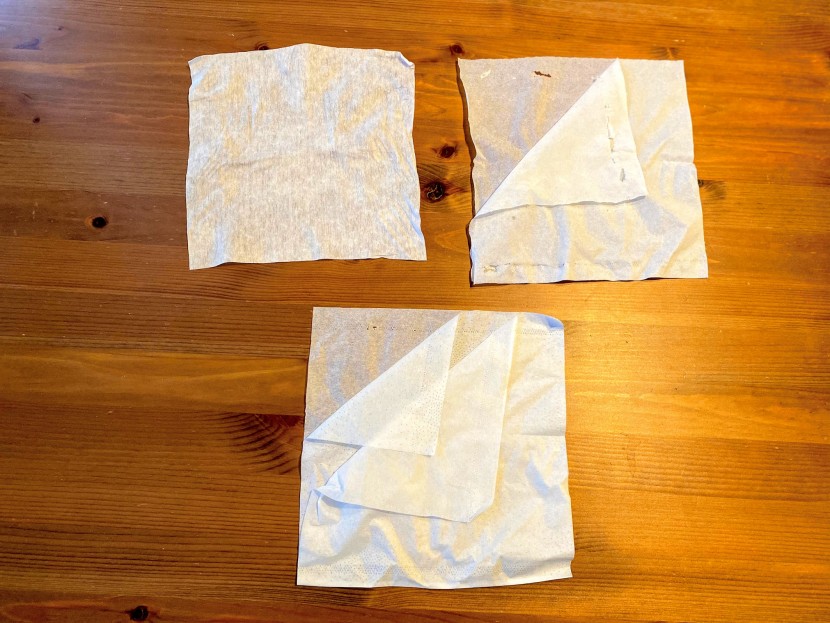 facial tissue - single, double, and triple-ply tissues. it&#039;s not an absolute, but...