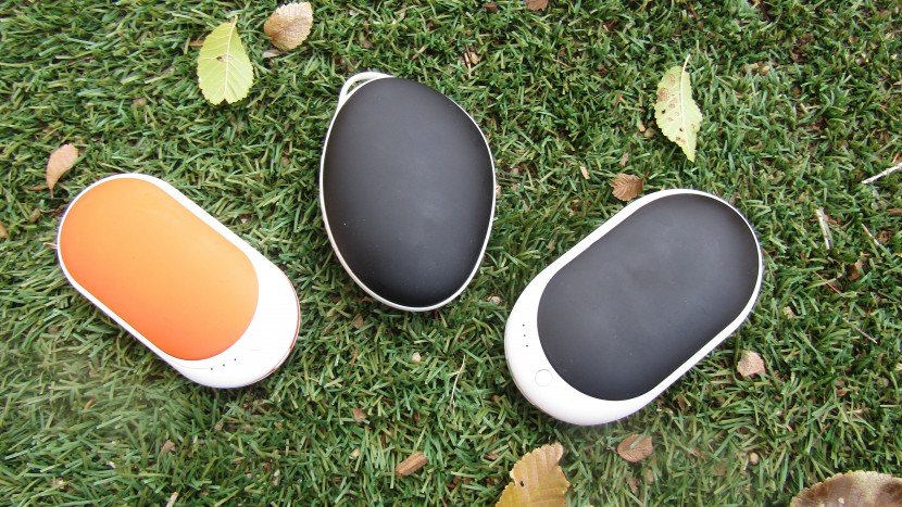 hand warmers - the beskar 7800mah rechargeable (right) and the ocoopa (left) offer...