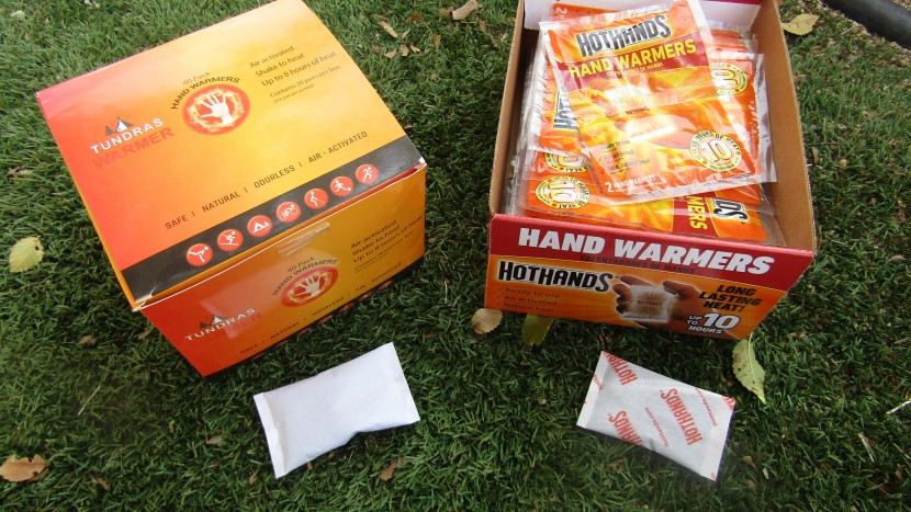 hand warmers - the tundra and hothands warmers are the best size for long days and...