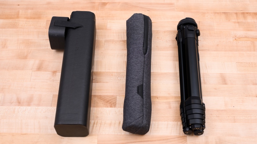 travel tripod - the peak design travel tripod includes a soft bag as well as a hard...