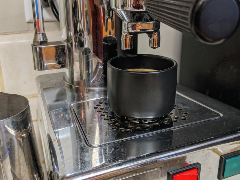 cups - there&#039;s pretty much only room for a single espresso shot in the monty.
