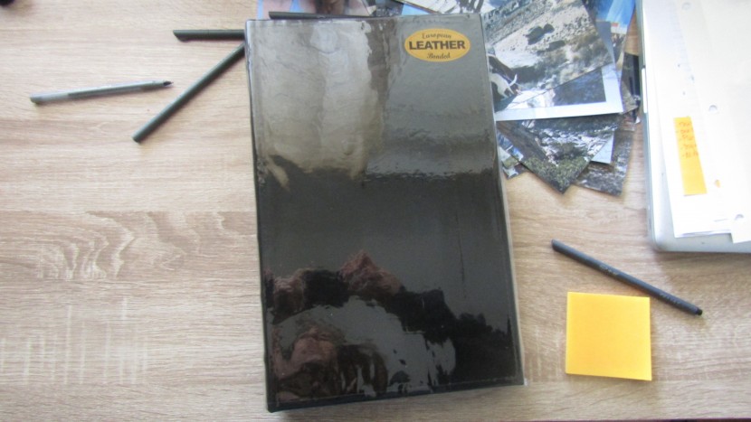 the pioneer leather bookbound fits three horizontal photos per page.