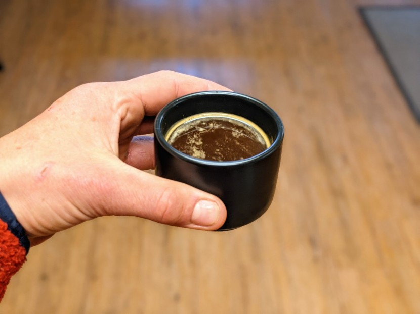 cups - this tiny cup is insulated, but it&#039;s so small that heat escapes...