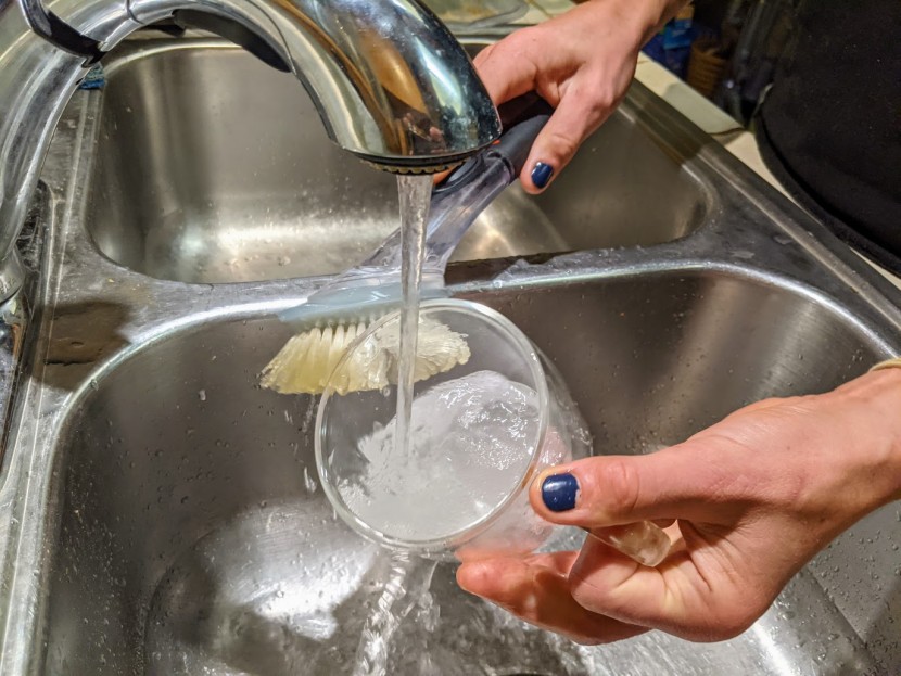 cups - a quick rinse returns these double-wall glass mugs to their original...