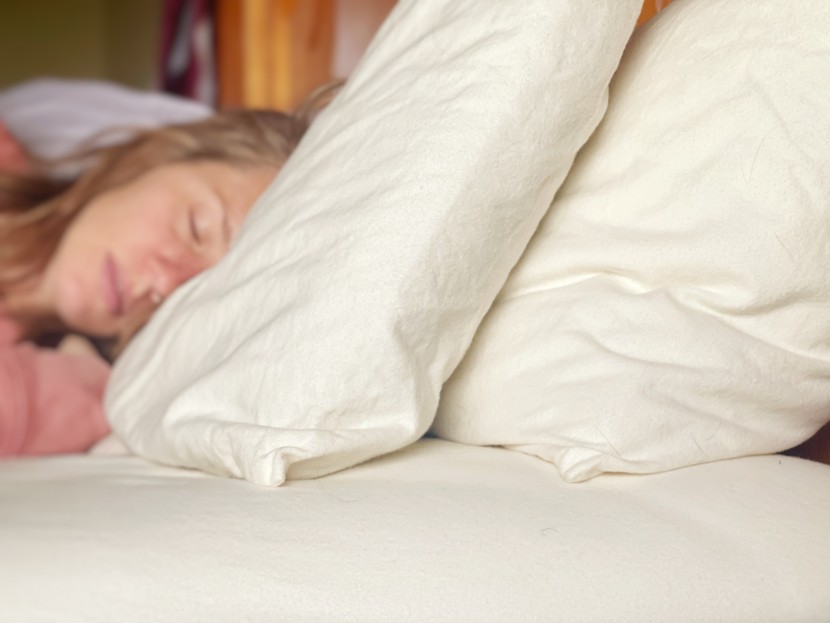 flannel sheets - the cozy, velveteen pinzon heavyweight sheets had us wanting to stay...