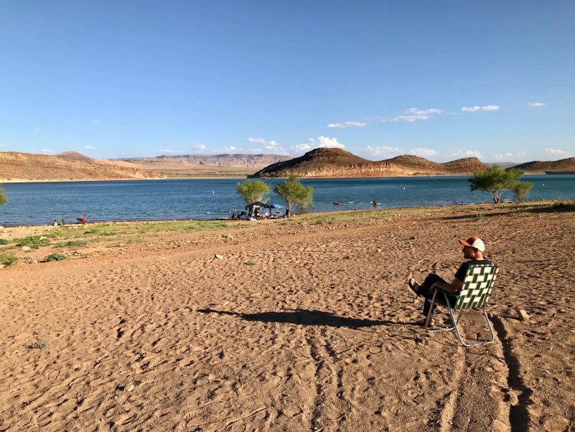 lawn chair - the webbing chair from lawn chair usa has that classic rv trip style.