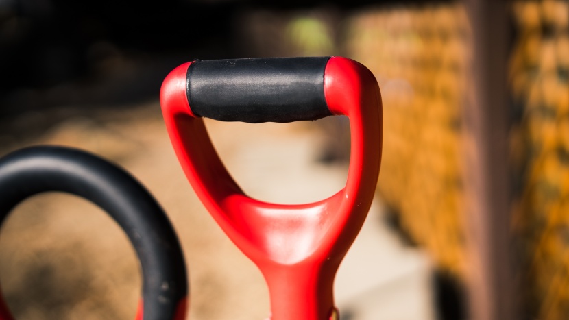 a d-handle lets you use a more comfortable grip position when...