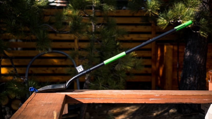 the angle of the hooyman handle is pretty close to ideal at almost...