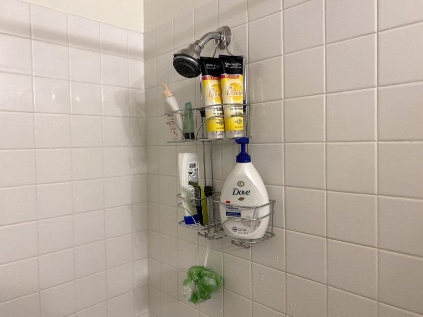shower caddy - easy installation and a variety of possible basket positions give...