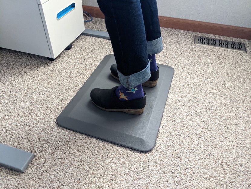 standing desk mat - the gorilla grip original comes in a variety of sizes and colors.