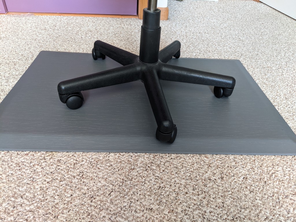 Black Anti-Fatigue Standing Desk Office Mat 32 x 20 x  : BD-2032CM-BK by  Black Dog Office