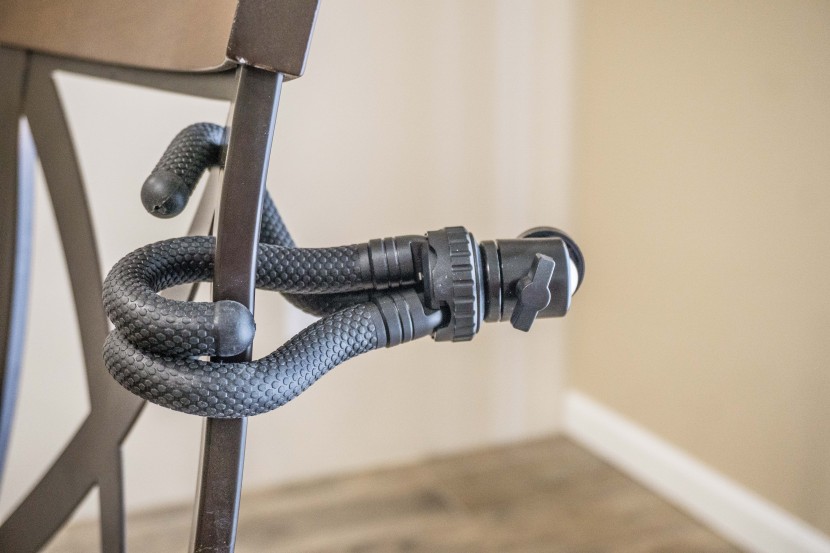 selfie stick - we had a lot of fun playing with this selfie stick&#039;s bendable tripod...