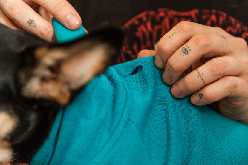 dog hoodie - we love the leash hole on the zack &amp;amp; zoey.