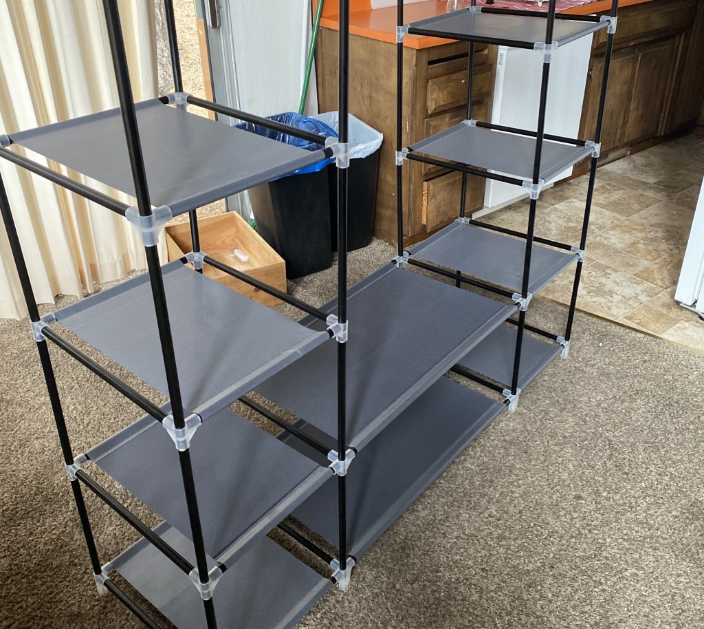 clothes rack - assembling the songmics closet organizer felt like putting together...