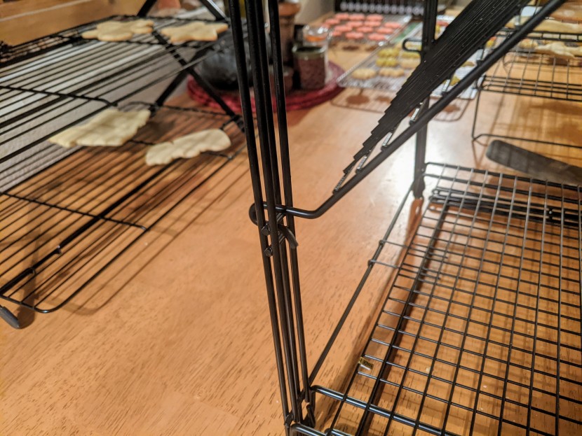 though stable, the locking mechanism of of the betty crocker 3-tier...