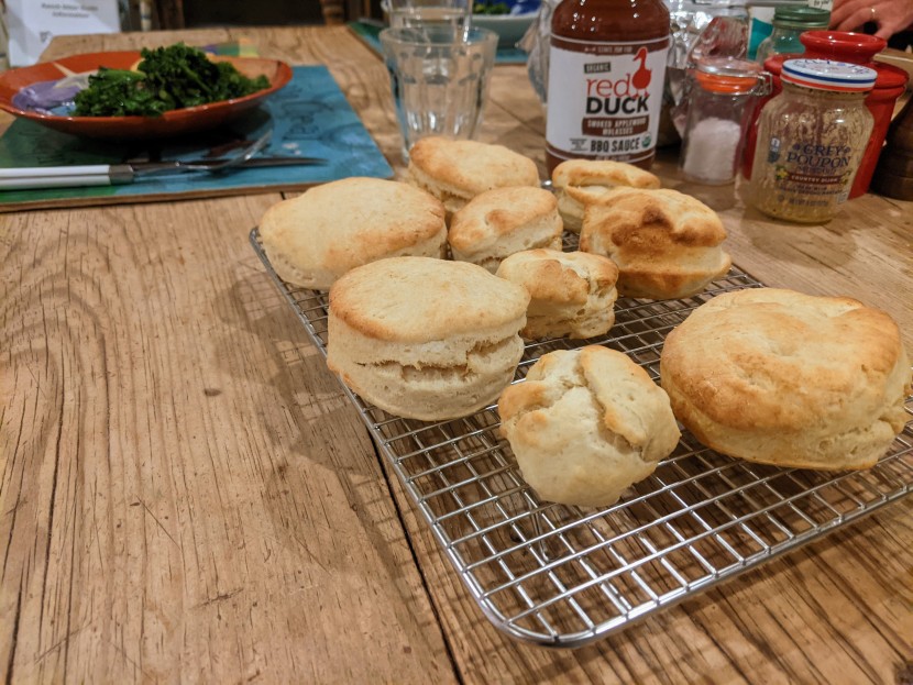 cooling rack - in order to keep fresh-baked biscuits fresh, our author often uses a...