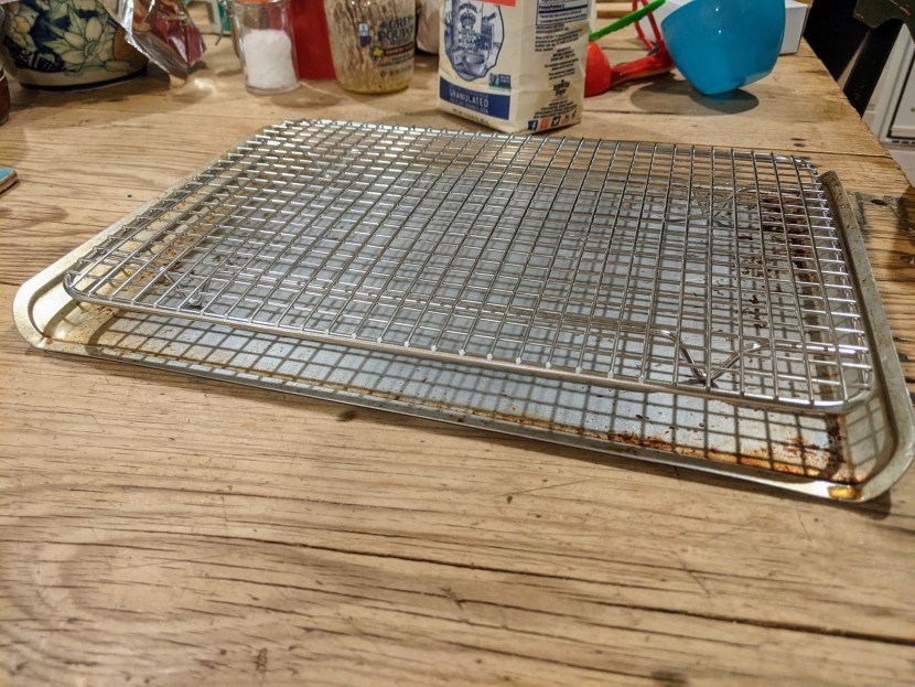 cooling rack - ah, a match made in kitchen heaven. the ultra cuisine quarter sheet...