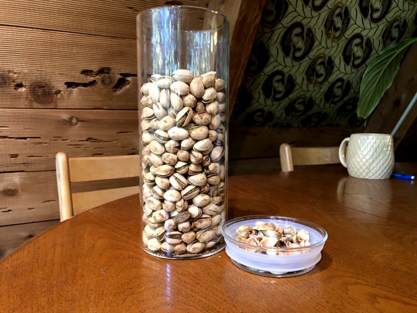 mason jars - in certain instances, we found the zens glass canister to be useful...