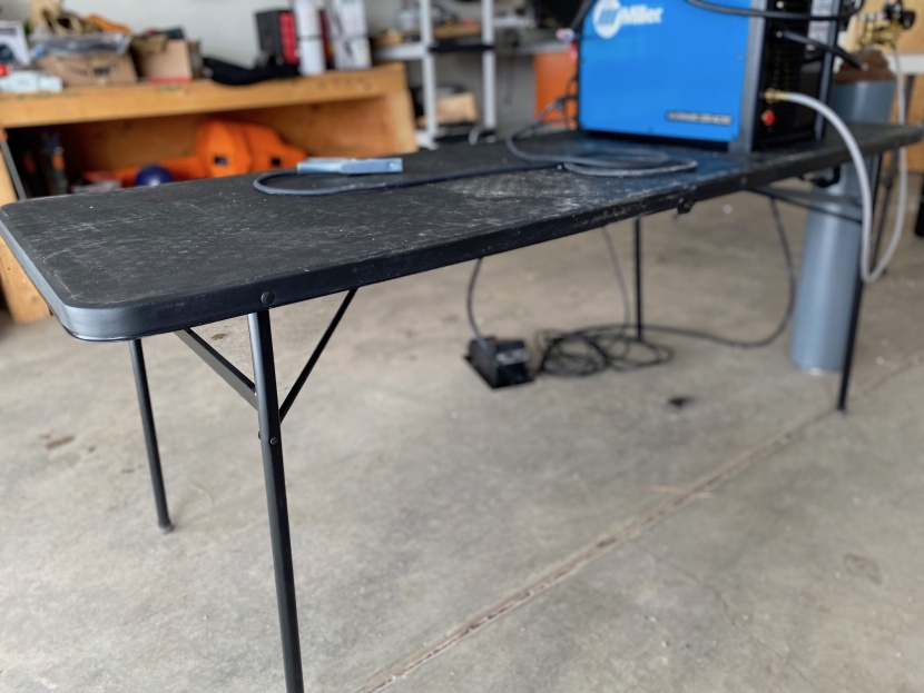 folding table - the cosco deluxe fold-in-half table is light and offered at a great...