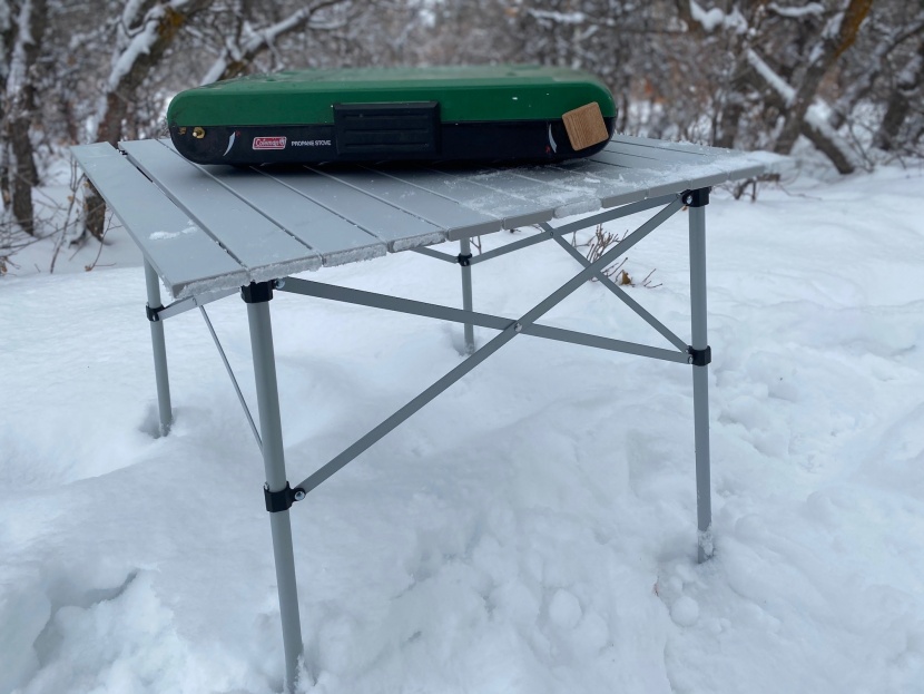 folding table - is a roll-up camping table on your list? the coleman roll top is a...