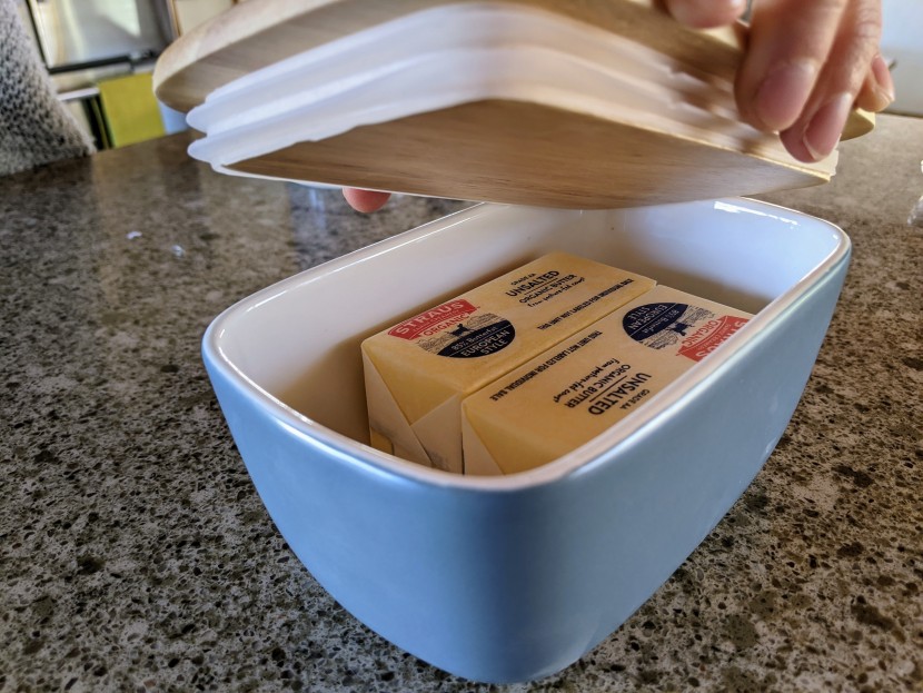 butter dish - the dowan tub comfortably fits enough butter to feed a family, and...